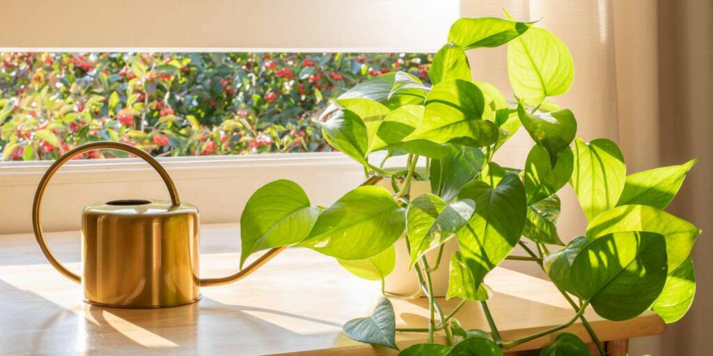 Hardy vining plant with heart-shaped leaves. Grows beautifully in water and adapts to various light conditions.